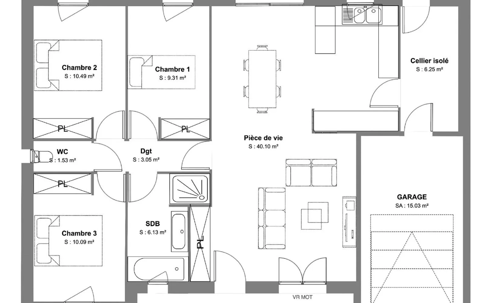 Projet de construction d'une maison 86.95 m² avec terrain à FRANCOIS (79) à François — photo 6