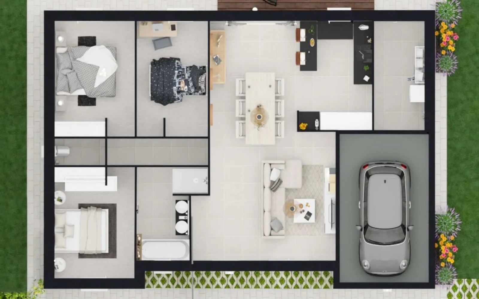 Projet de construction d'une maison 86.95 m² avec terrain à FRANCOIS (79) à François — photo 5