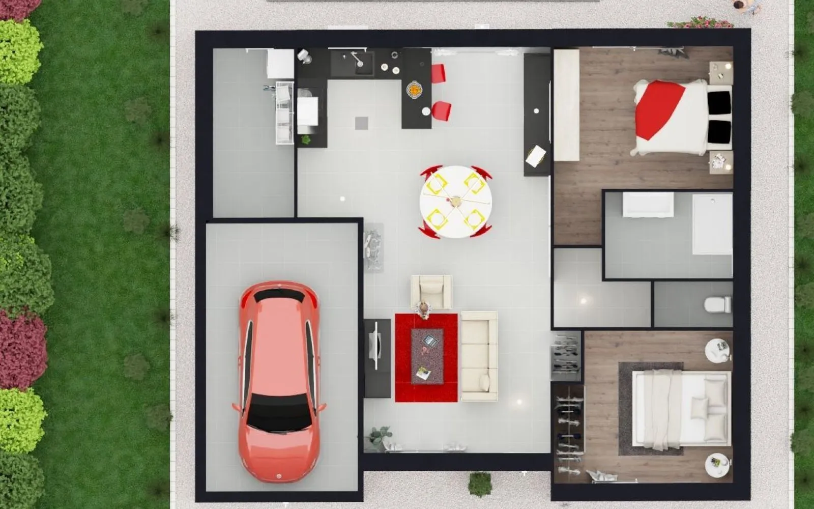 Projet de construction d'une maison 68.53 m² avec terrain à LE BOURDET (79) à Le Bourdet — photo 5