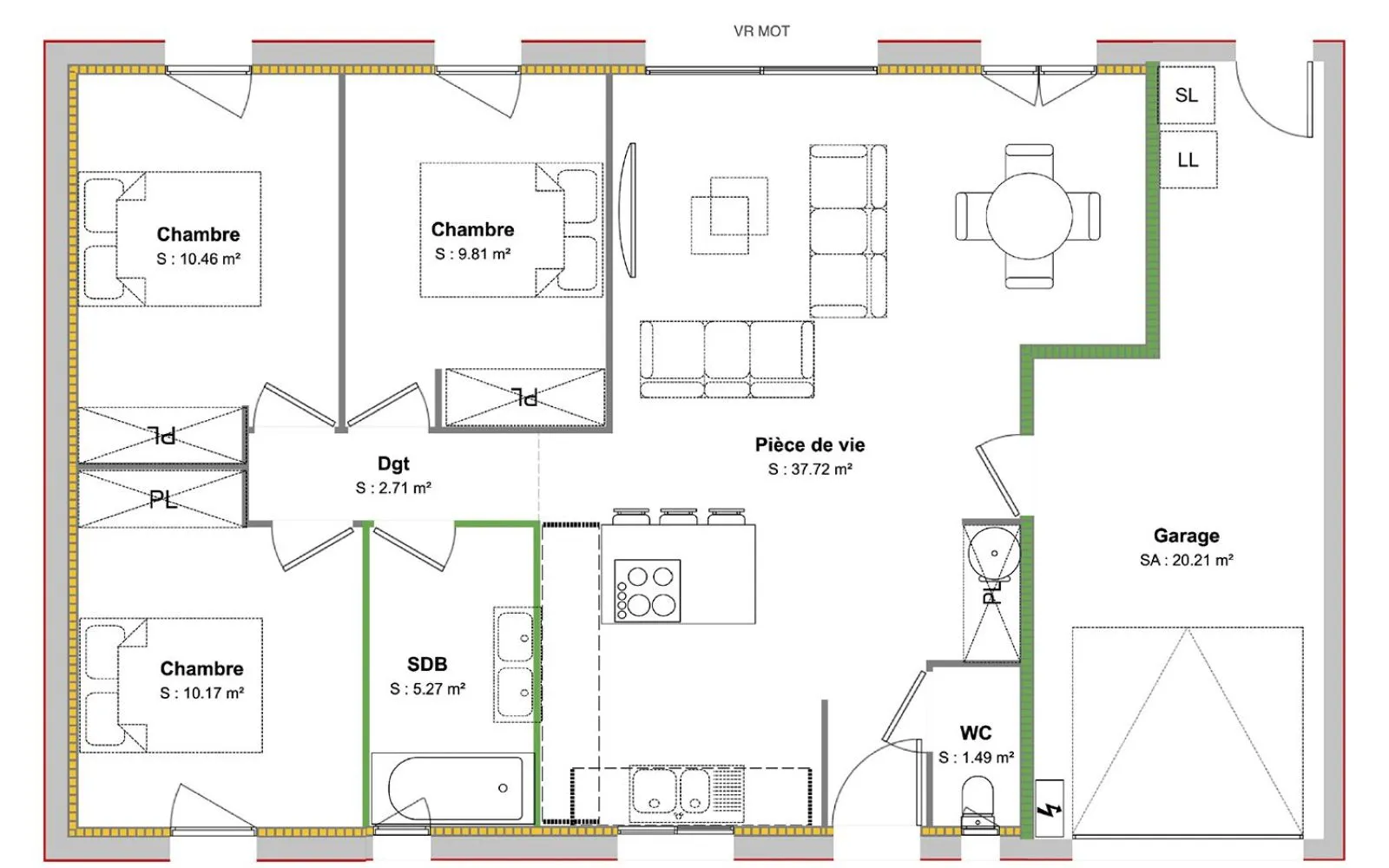 Projet de construction d'une maison 77.63 m² avec terrain à LE BOURDET (79) à Le Bourdet — photo 8
