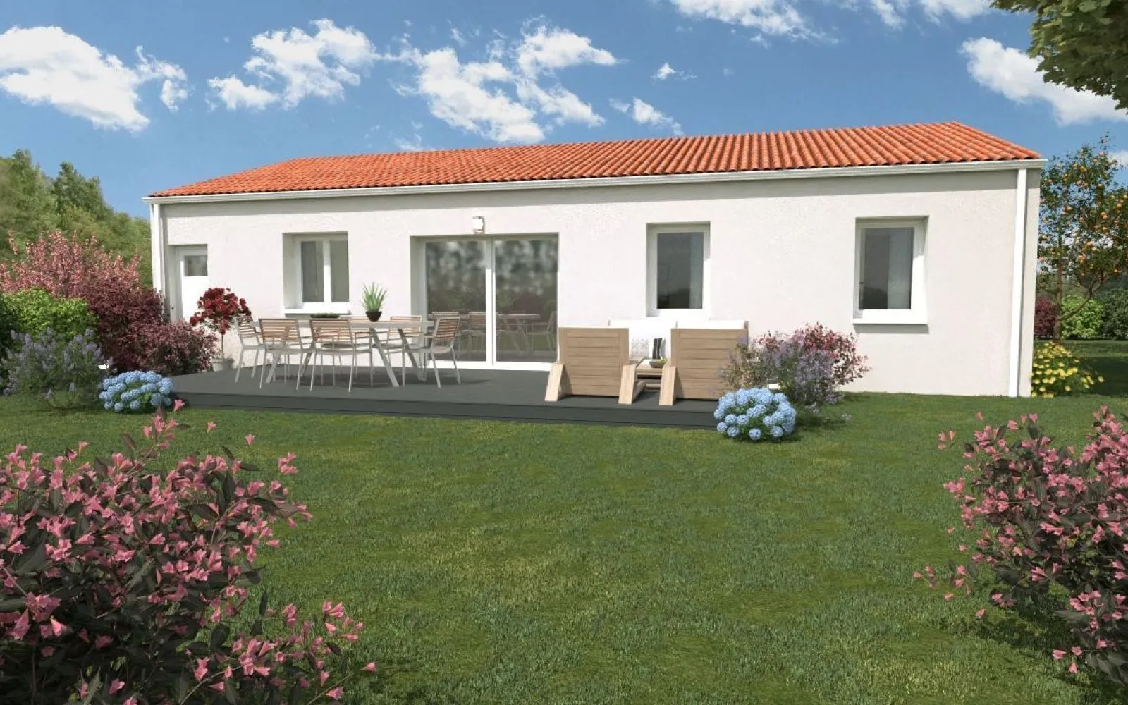 Projet de construction d'une maison 77.63 m² avec terrain à LE BOURDET (79) à Le Bourdet — photo 2