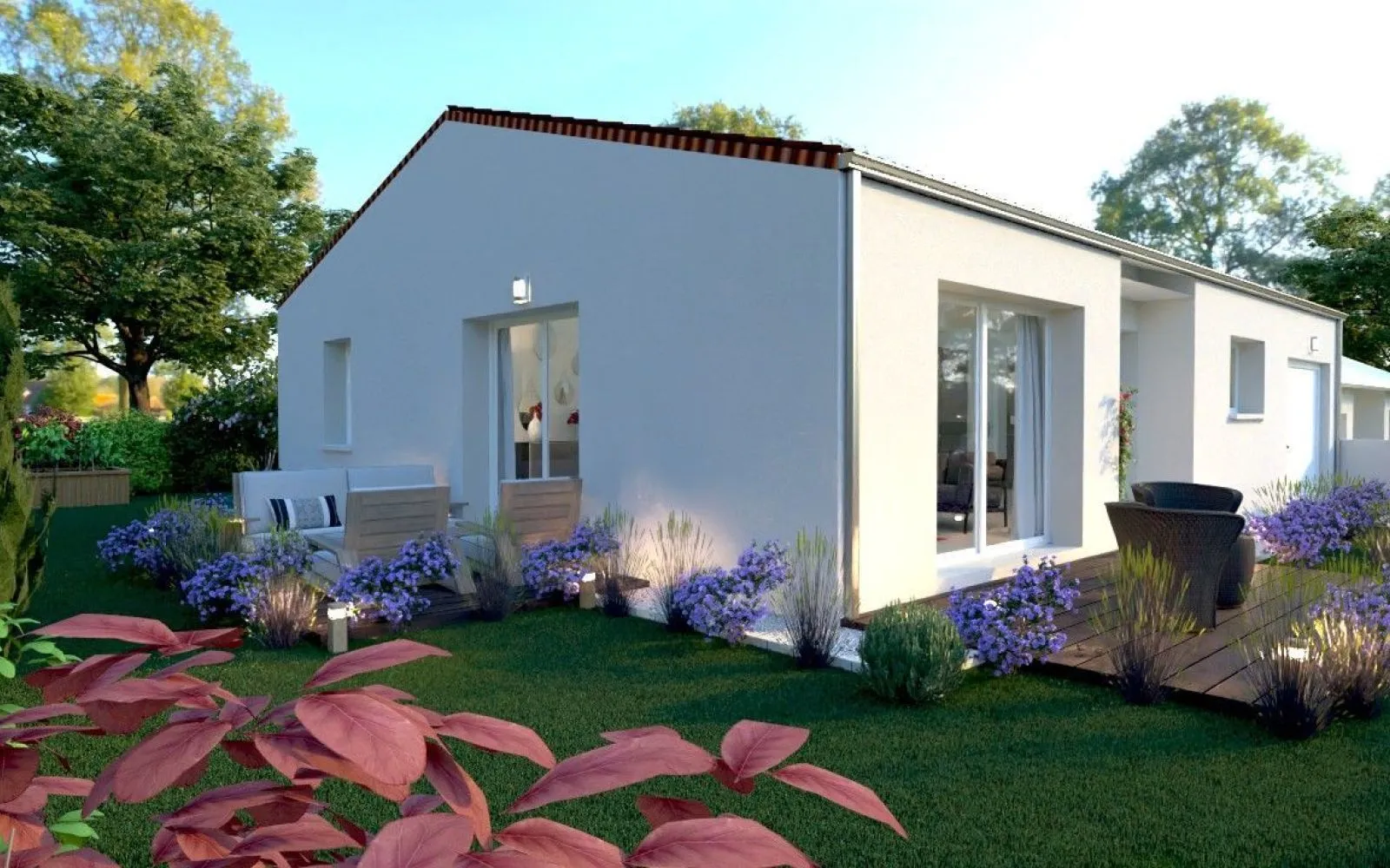 Projet de construction d'une maison 94.73 m² avec terrain à LE BOURDET (79) à Le Bourdet — photo 3