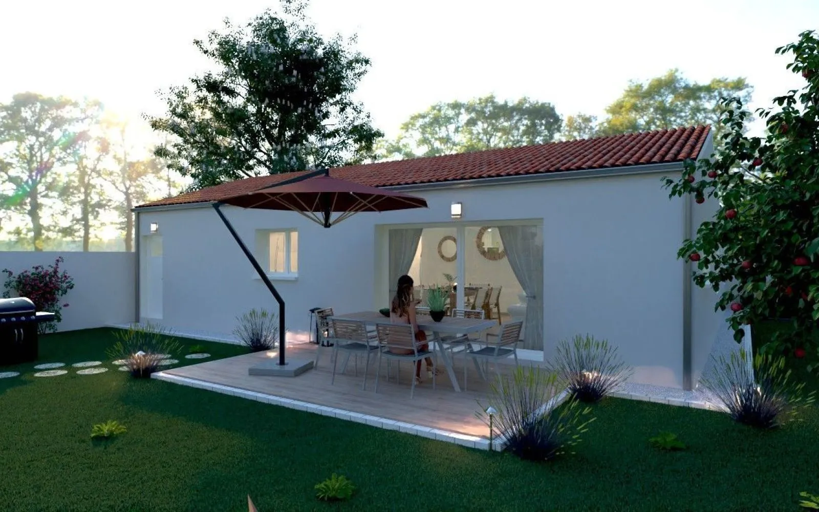 Projet de construction d'une maison 78.42 m² avec terrain à LE BOURDET (79) à Le Bourdet — photo 2