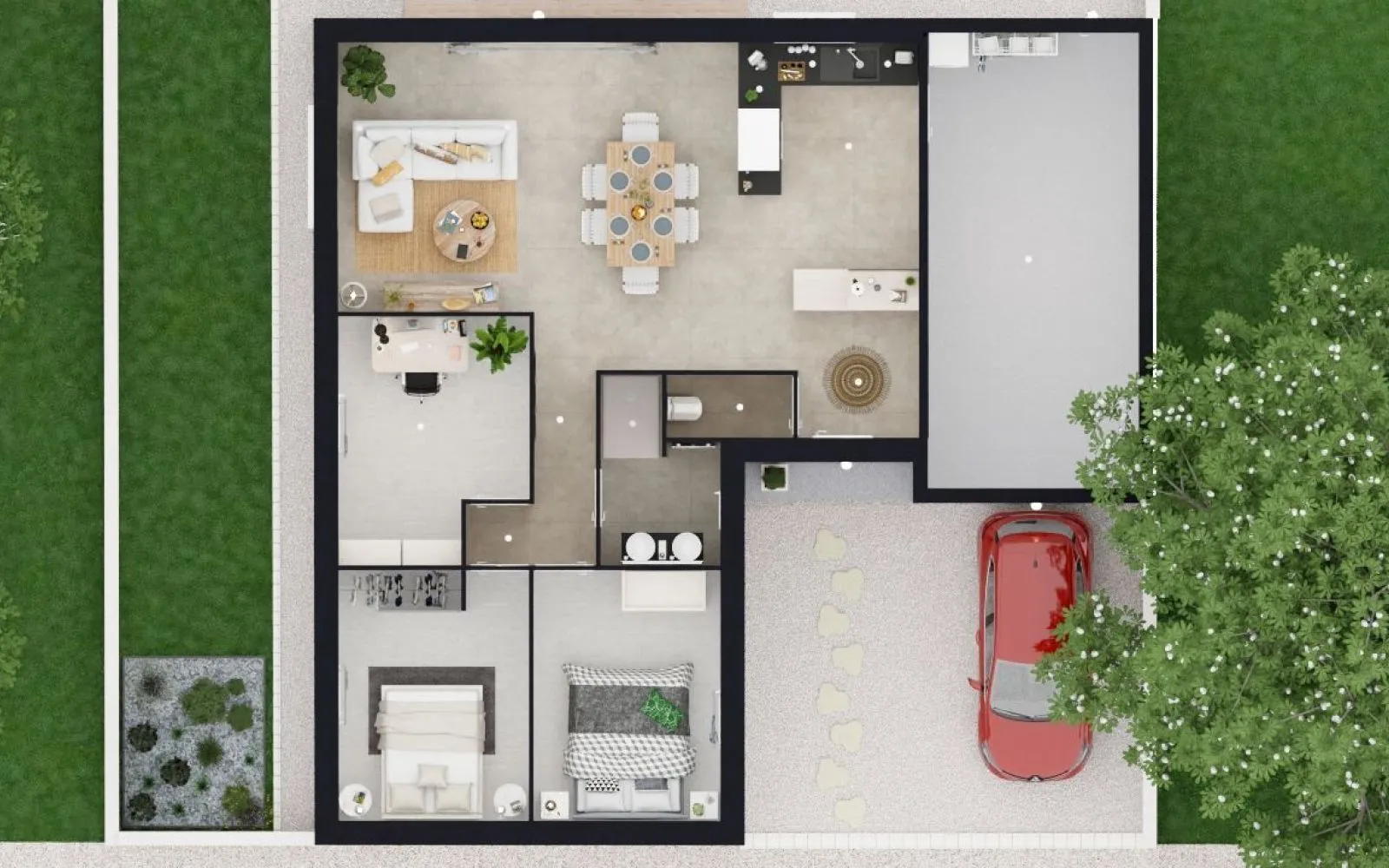 Projet de construction d'une maison 78.42 m² avec terrain à LE BOURDET (79) à Le Bourdet — photo 6