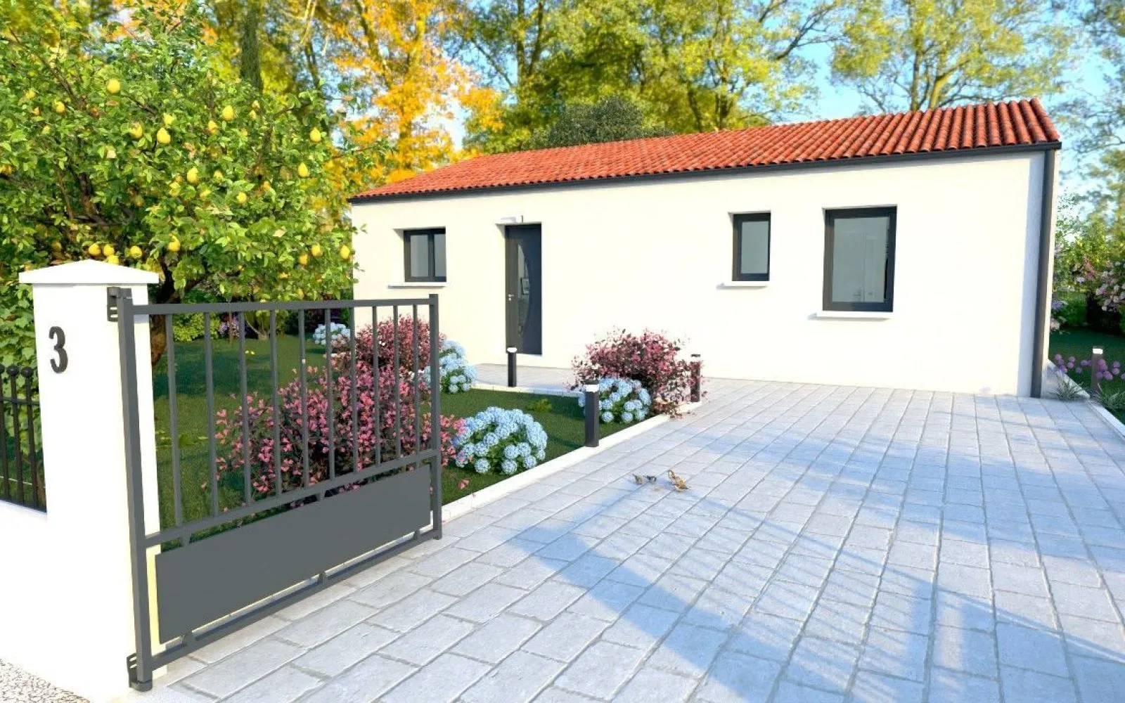 Projet de construction d'une maison 73.39 m² avec terrain à FRANCOIS (79) à François — photo 1