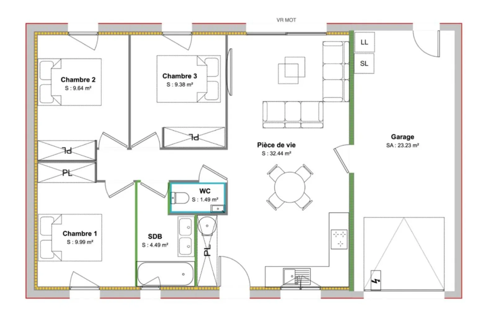 Projet de construction d'une maison 67.32 m² avec terrain à GERMOND-ROUVRE (79) à Germond-Rouvre — photo 6