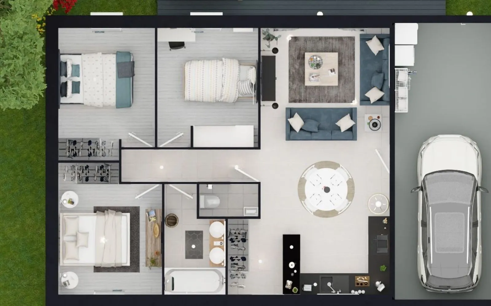 Projet de construction d'une maison 67.32 m² avec terrain à GERMOND-ROUVRE (79) à Germond-Rouvre — photo 5