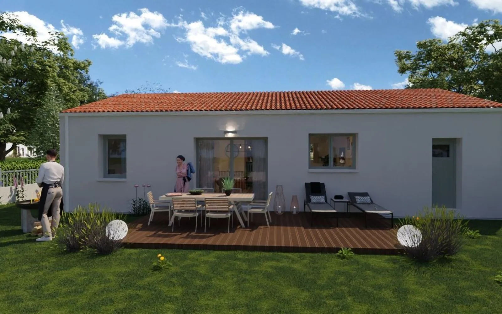 Projet de construction d'une maison 72.68 m² avec terrain à LE BOURDET (79) à Le Bourdet — photo 2