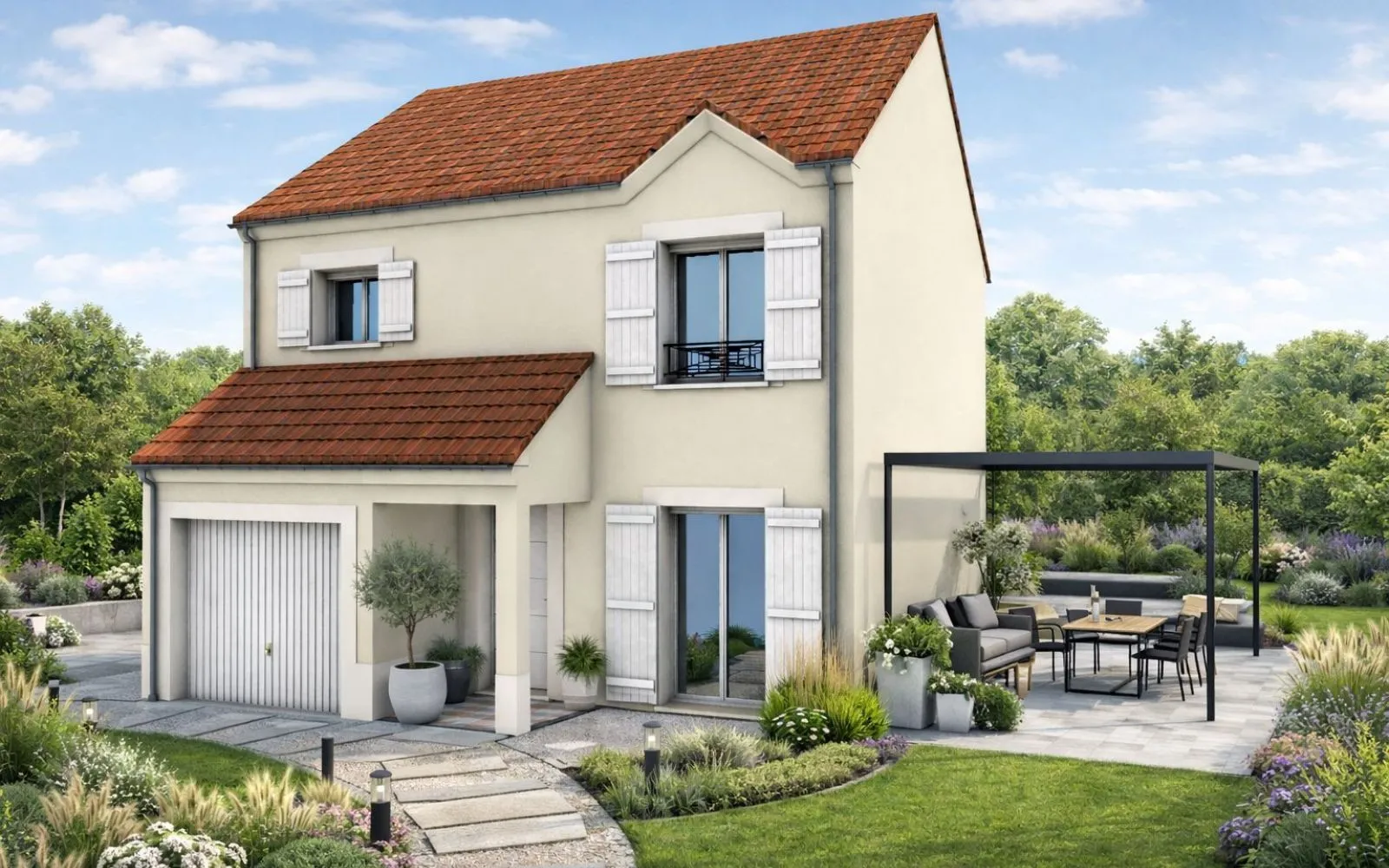 Projet de construction d'une maison 83.16 m² avec terrain à MAULETTE (78) à Maulette — photo 1