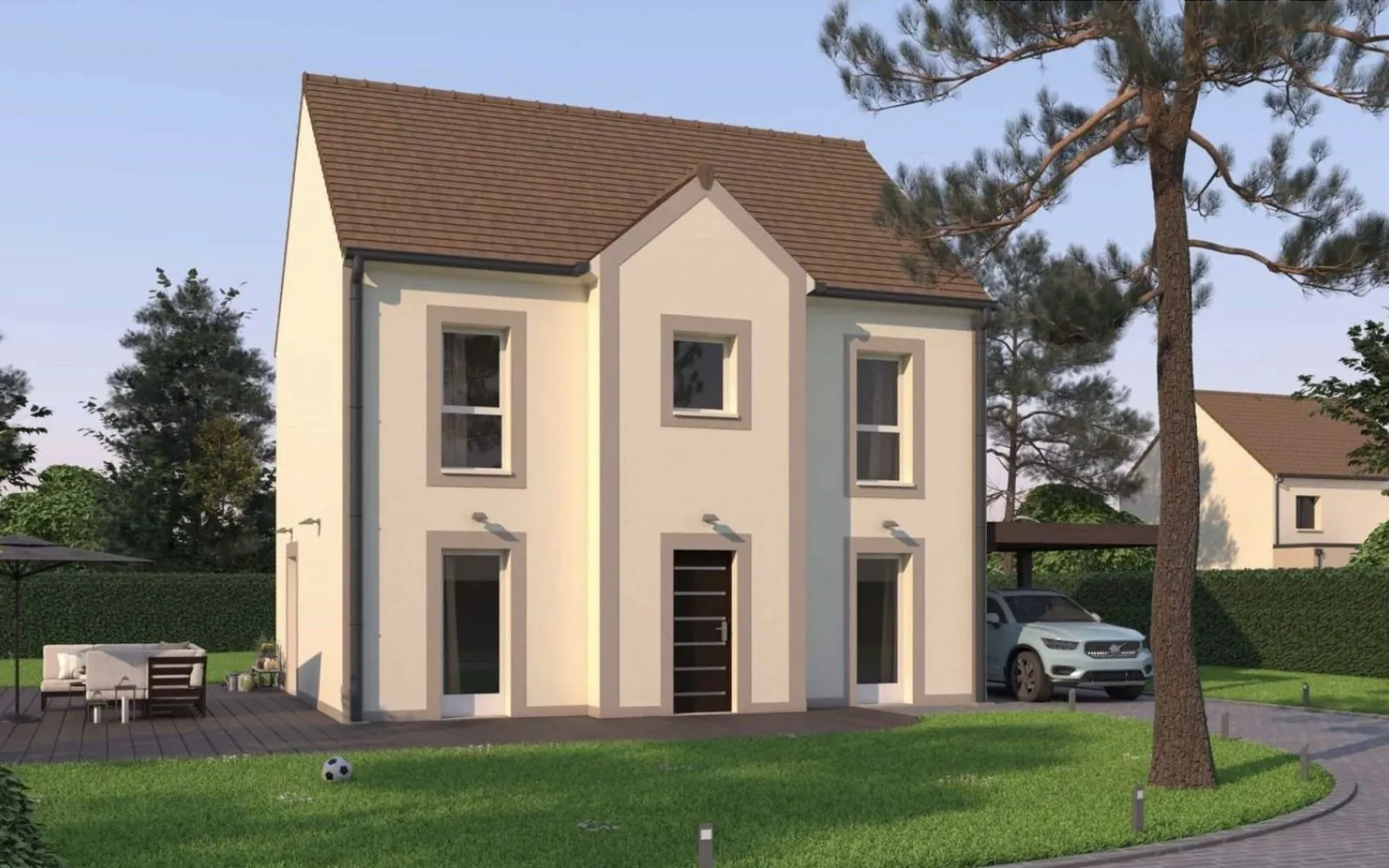 Projet de construction d'une maison 99.55 m² avec terrain à MAULETTE (78) à Maulette — photo 1