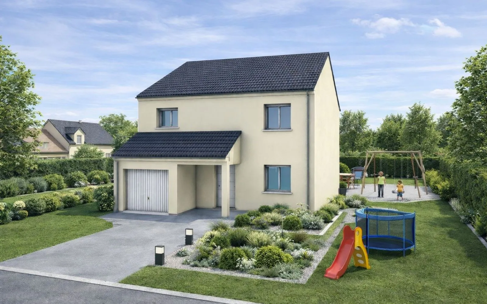 Projet de construction d'une maison 87.14 m² avec terrain à MAULETTE (78) à Maulette — photo 2