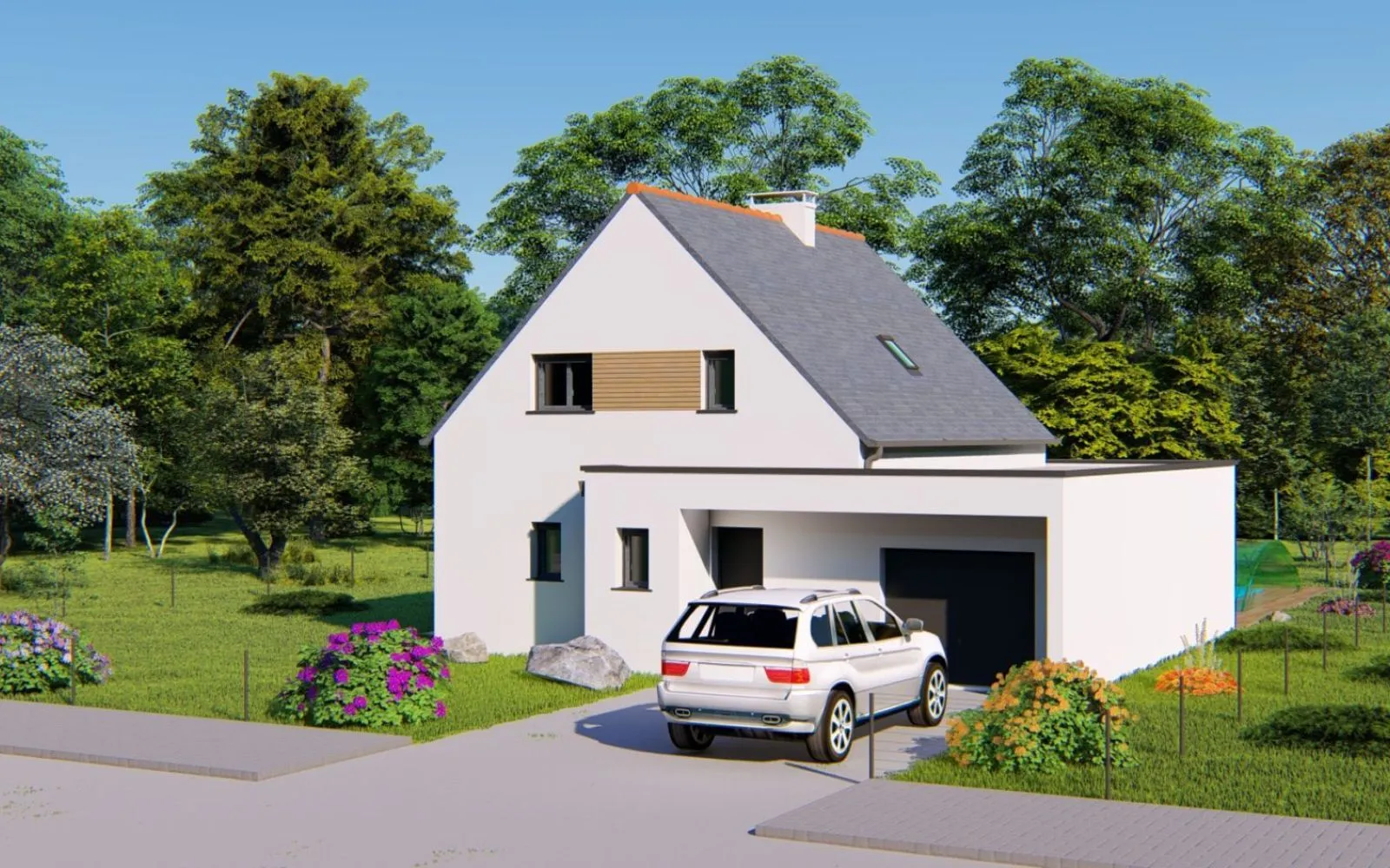 Projet de construction d'une maison 109.47 m² avec terrain à GOSNE (35) à Gosné — photo 1