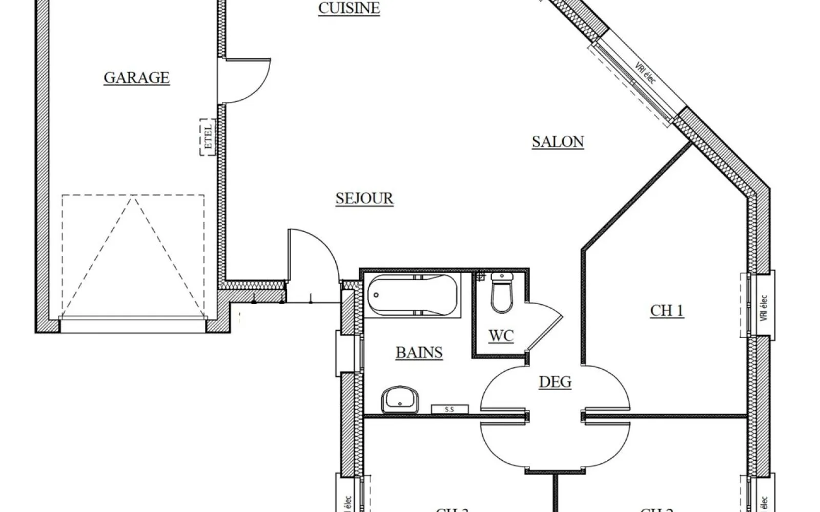 Projet de construction d'une maison 71.42 m² avec terrain à MERDRIGNAC (22) à Merdrignac — photo 2