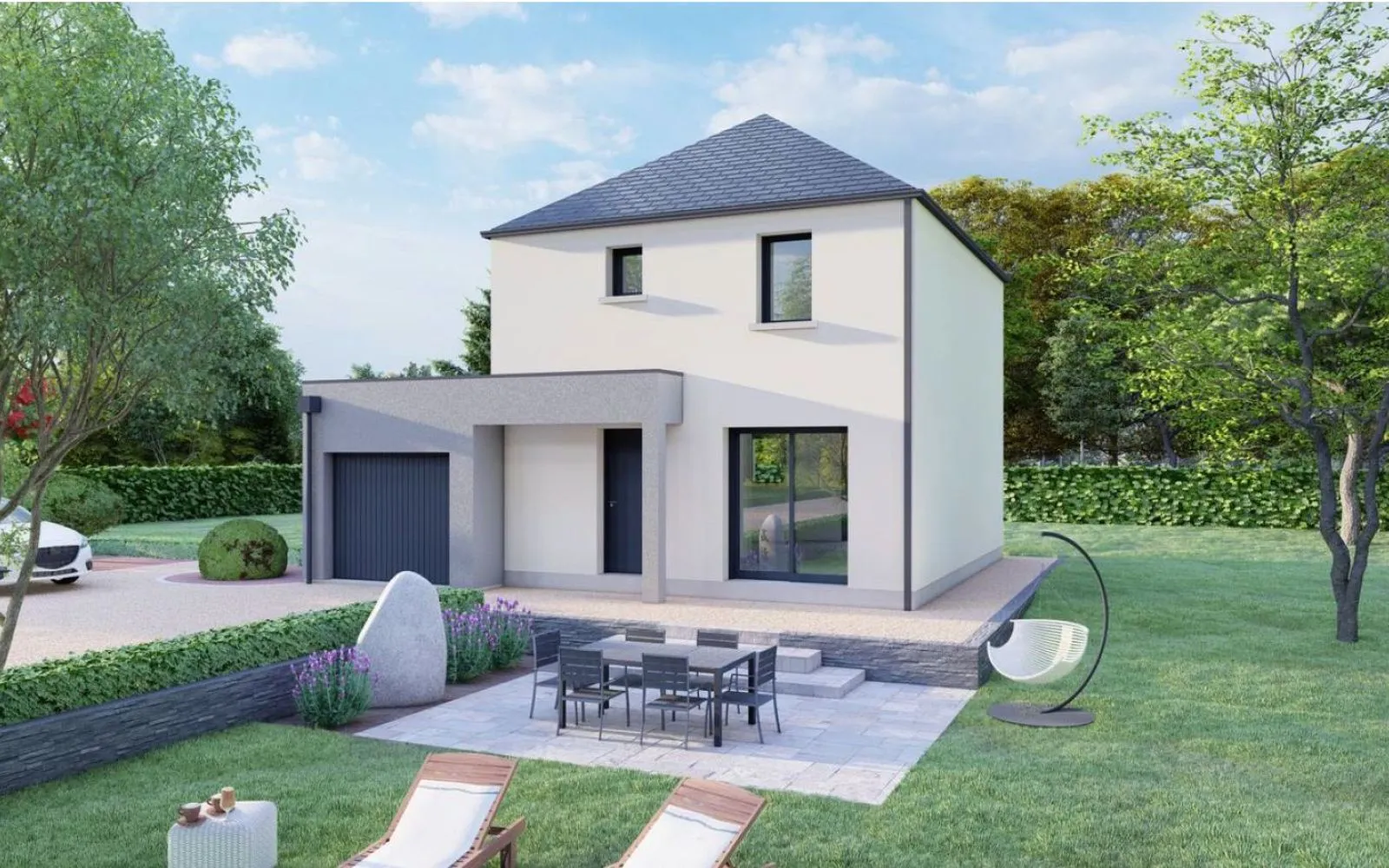 Projet de construction d'une maison 74.23 m² avec terrain à QUESSOY (22) à Quessoy — photo 2