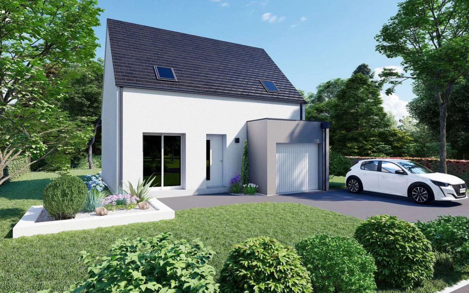 Projet de construction d'une maison 73.67 m² avec terrain à LIVRE-SUR-CHANGEON (35) à Livré-sur-Changeon — photo 1