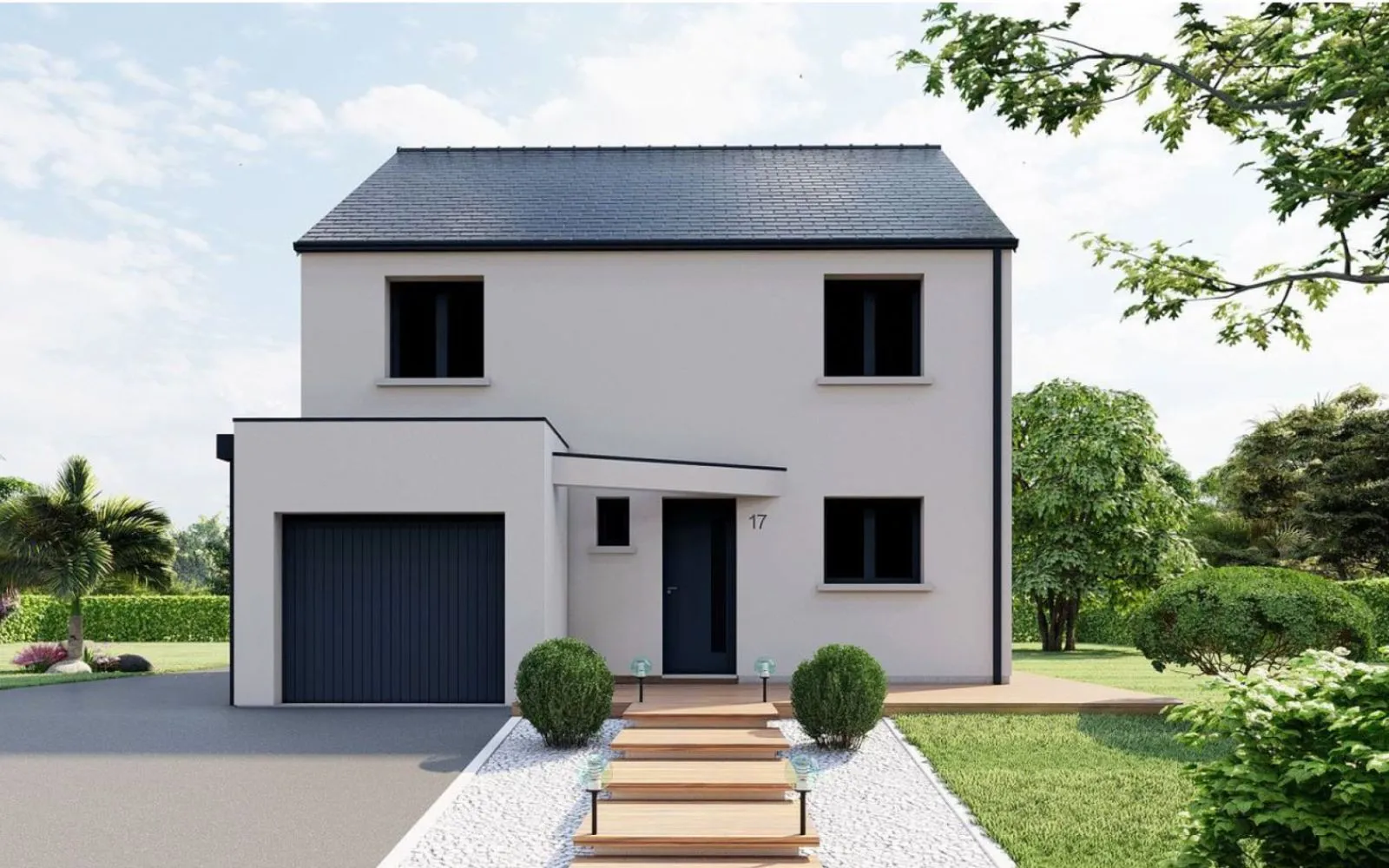 Projet de construction d'une maison 99.57 m² avec terrain à LIVRE-SUR-CHANGEON (35) à Livré-sur-Changeon — photo 1