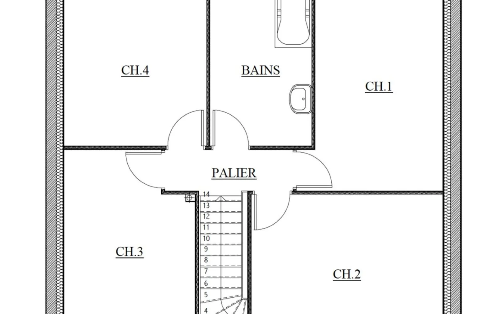 Projet de construction d'une maison 99.57 m² avec terrain à LIVRE-SUR-CHANGEON (35) à Livré-sur-Changeon — photo 3
