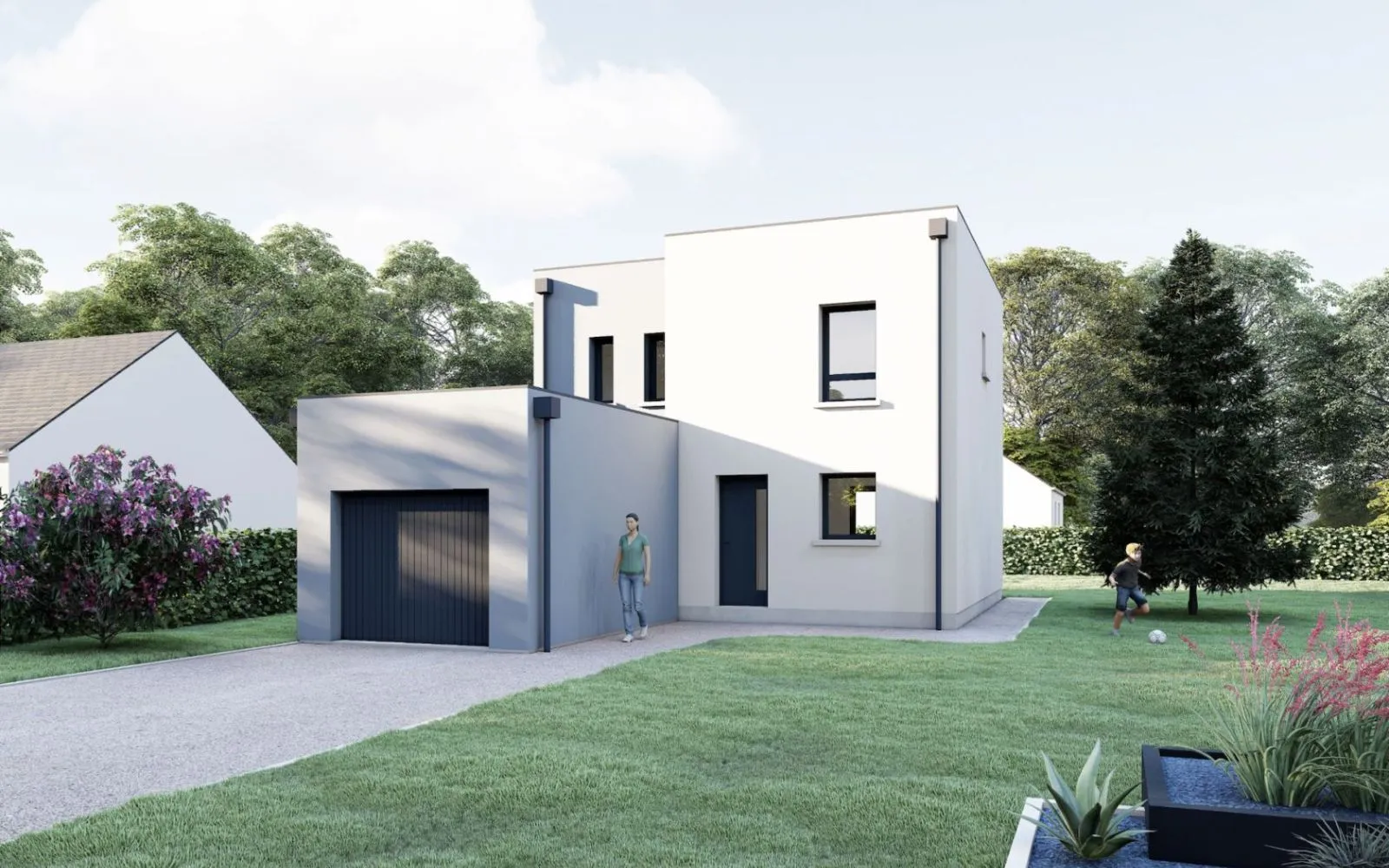 Projet de construction d'une maison 92.27 m² avec terrain à ORVAULT (44) à Orvault — photo 1