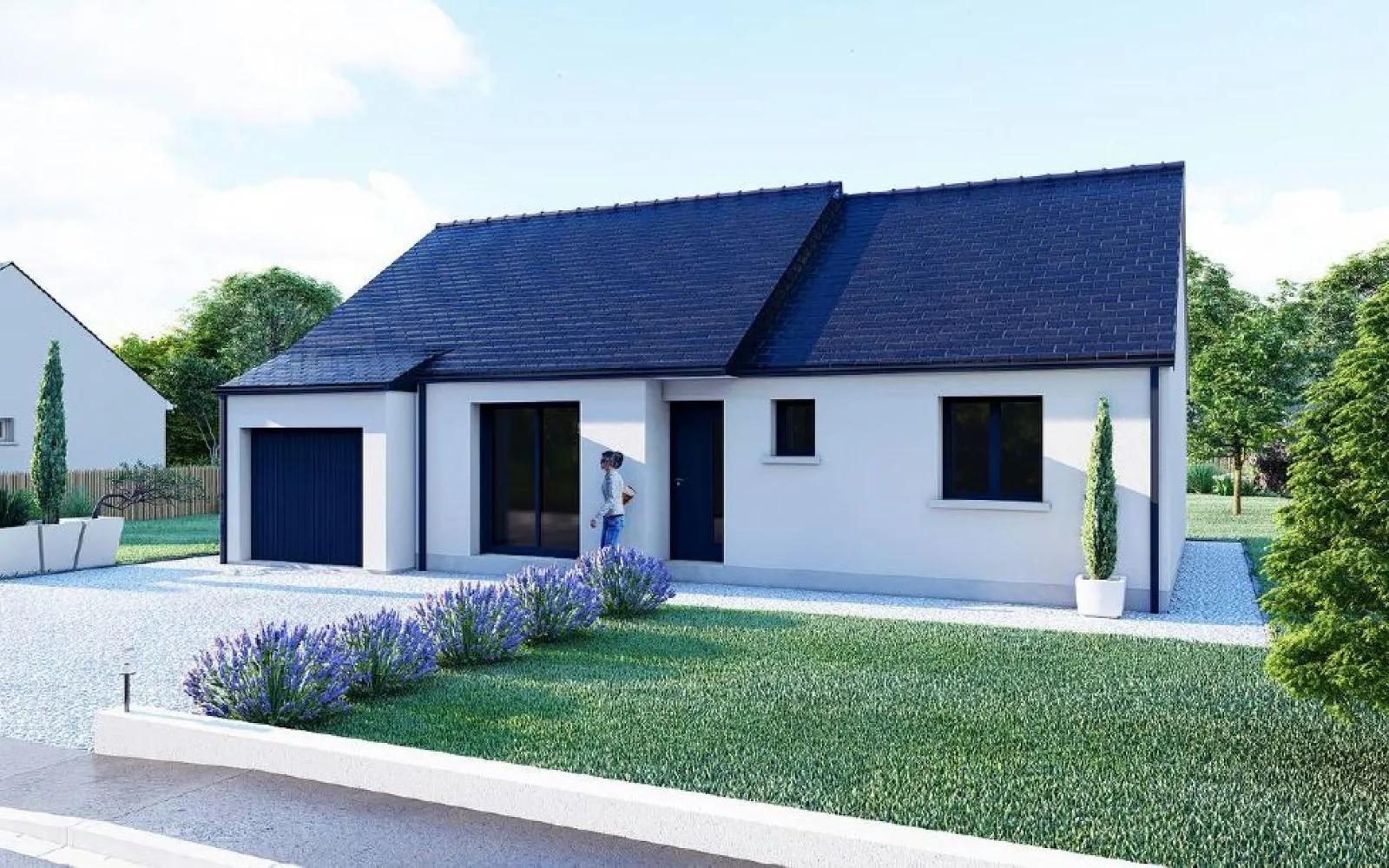 Projet de construction d'une maison 86.36 m² avec terrain à SAINT-SAUVEUR-LE-VICOMTE (50) à Saint-Sauveur-le-Vicomte — photo 1