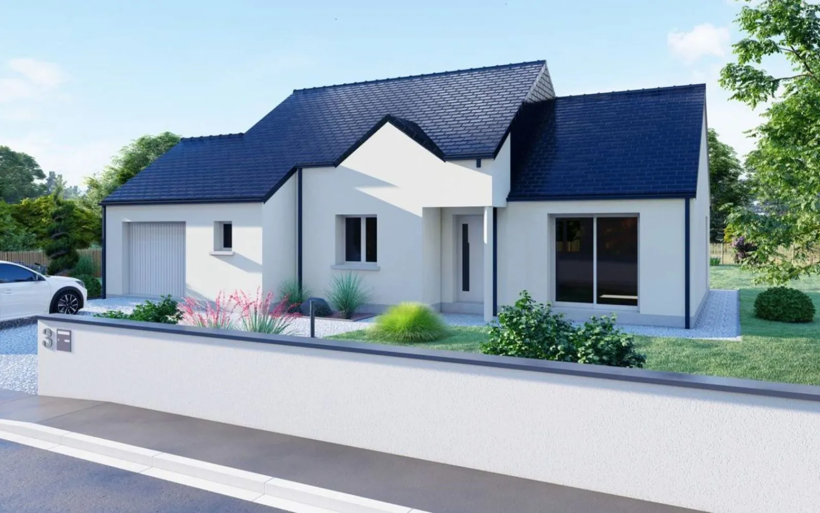 Projet de construction d'une maison 86.16 m² avec terrain à GROSVILLE (50) à Grosville — photo 1