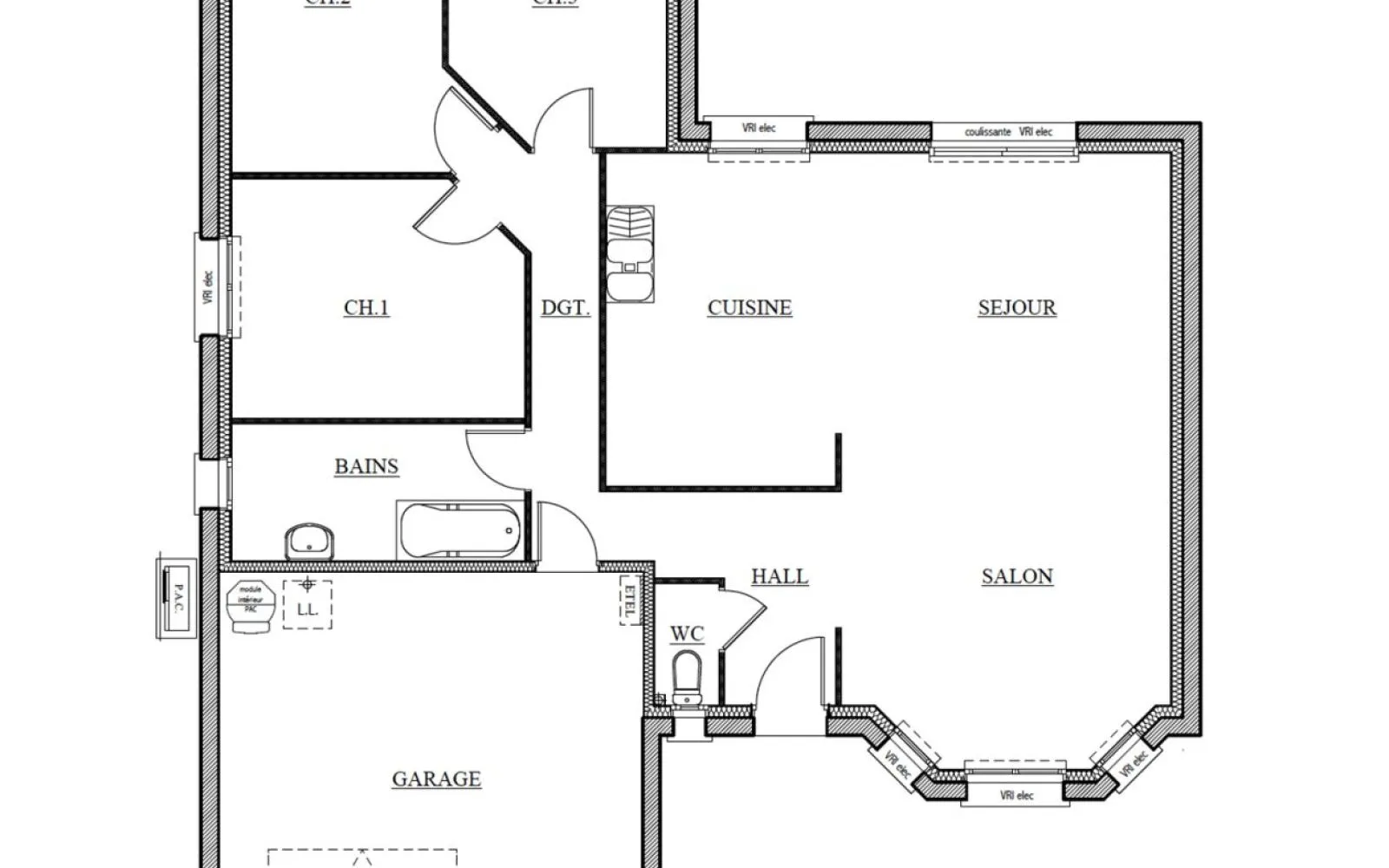 Projet de construction d'une maison 89.6 m² avec terrain à SAINT-REMY-EN-MAUGES (49) à Saint-Rémy-en-Mauges — photo 3