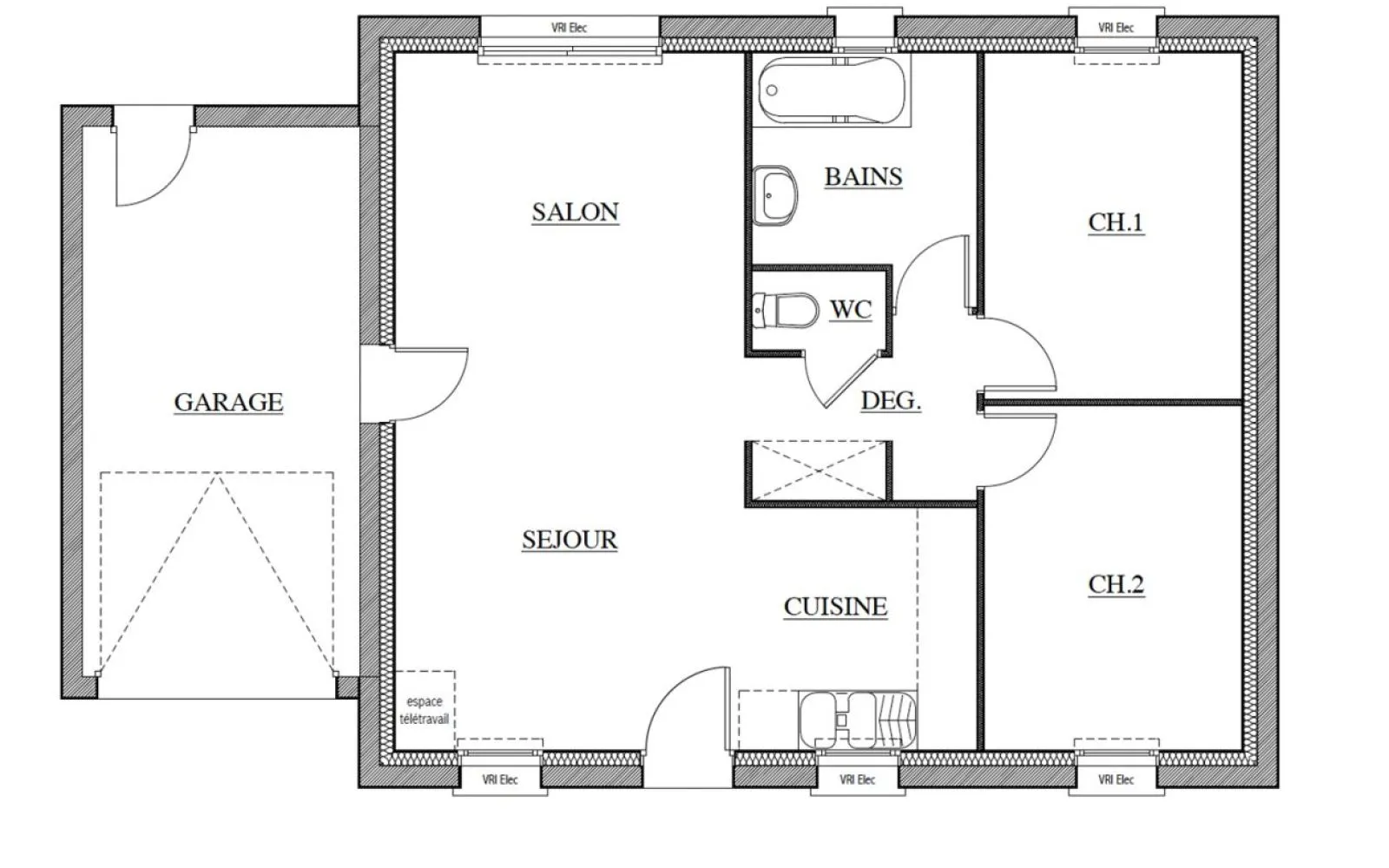 Projet de construction d'une maison 58.68 m² avec terrain à PLESSE (44) à Plessé — photo 3