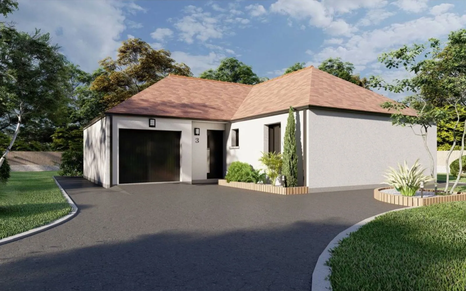 Projet de construction d'une maison 71.42 m² avec terrain à GESTE (49) à Gesté — photo 1
