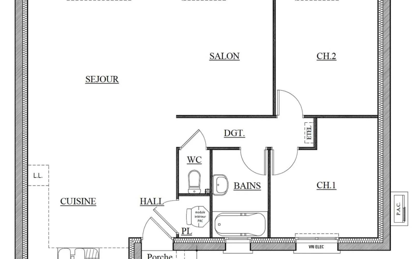 Projet de construction d'une maison 71.75 m² avec terrain à APREMONT (85) à Apremont — photo 2