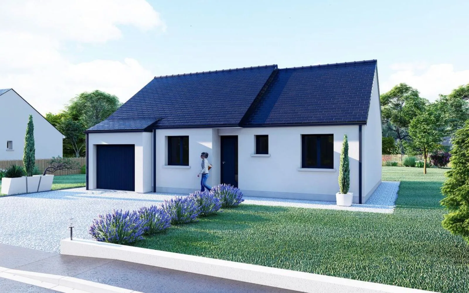 Projet de construction d'une maison 71.69 m² avec terrain à BLAIN (44) à Blain — photo 1