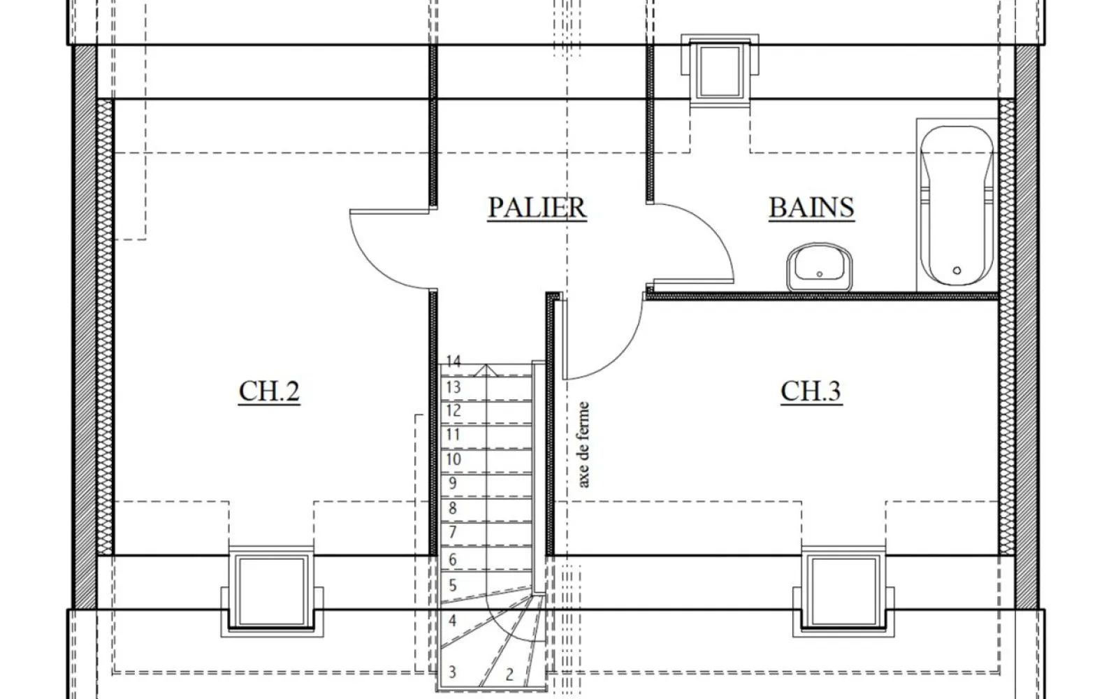 Projet de construction d'une maison 80.88 m² avec terrain à SAINT-MARS-DE-COUTAIS (44) à Saint-Mars-de-Coutais — photo 3