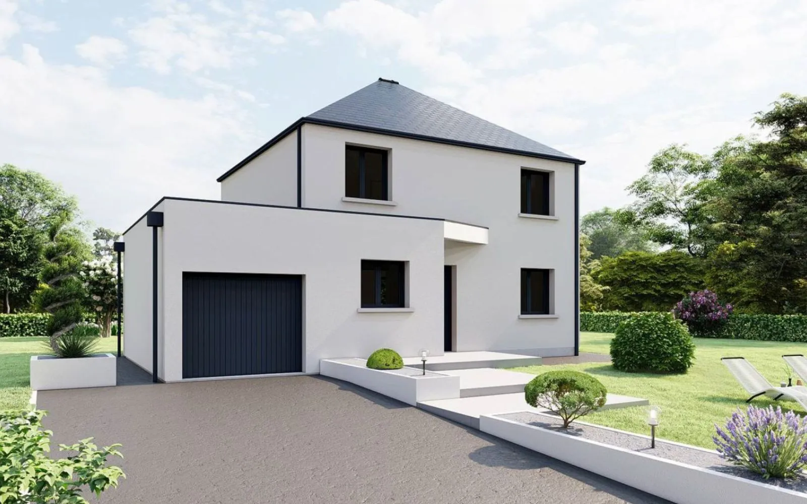 Projet de construction d'une maison 93.5 m² avec terrain à ROUANS (44) à Rouans — photo 1