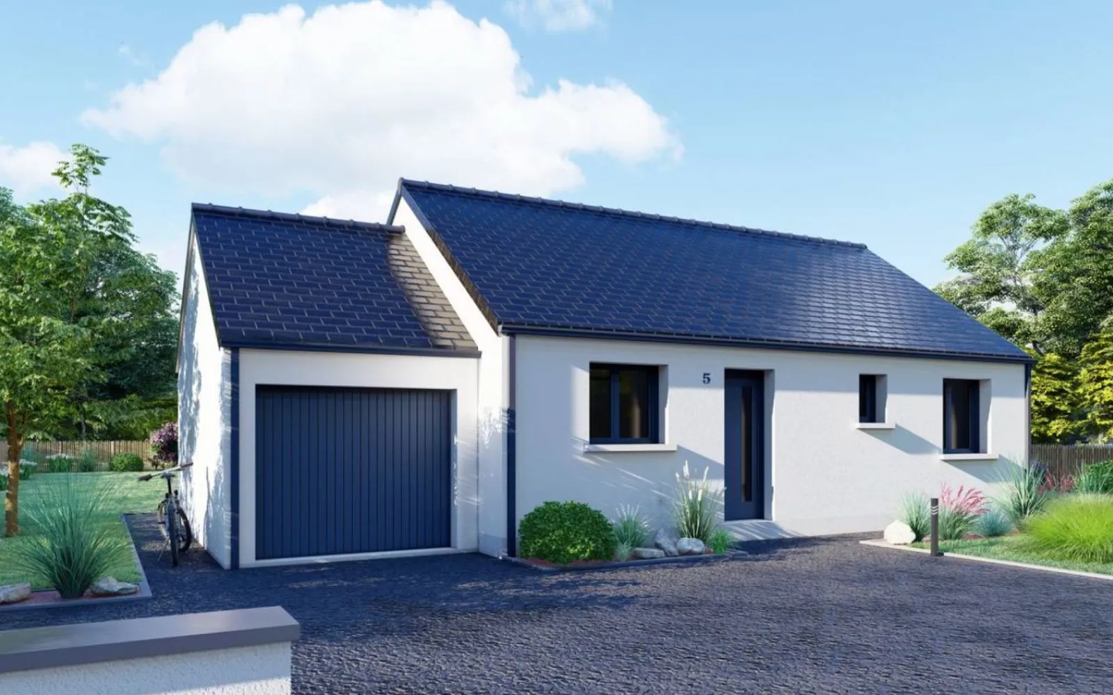 Projet de construction d'une maison 60.17 m² avec terrain à SAINT-HERBLAIN (44) à Saint-Herblain — photo 1