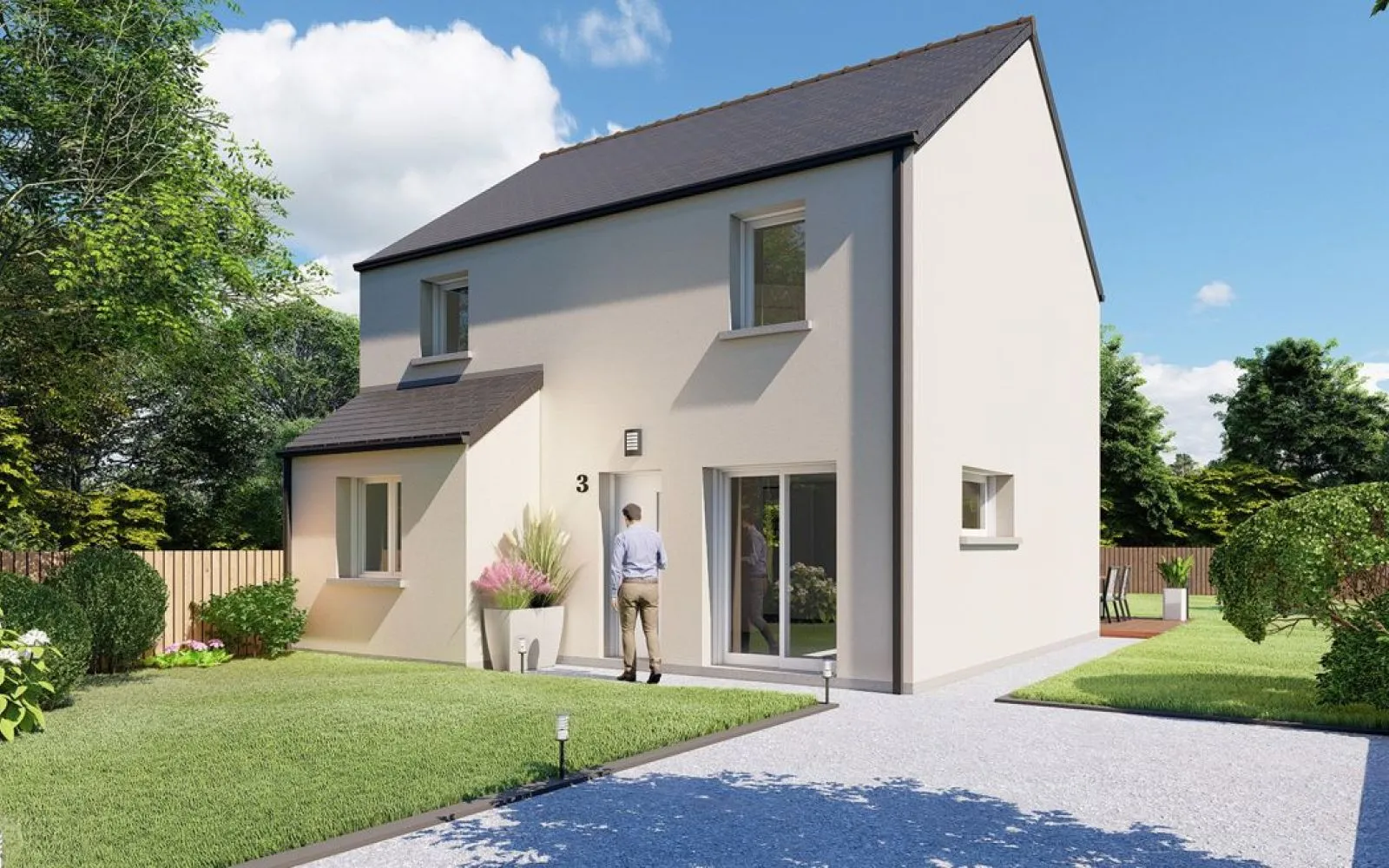 Projet de construction d'une maison 96 m² avec terrain à CHATEAUBOURG (35) à Châteaubourg — photo 2