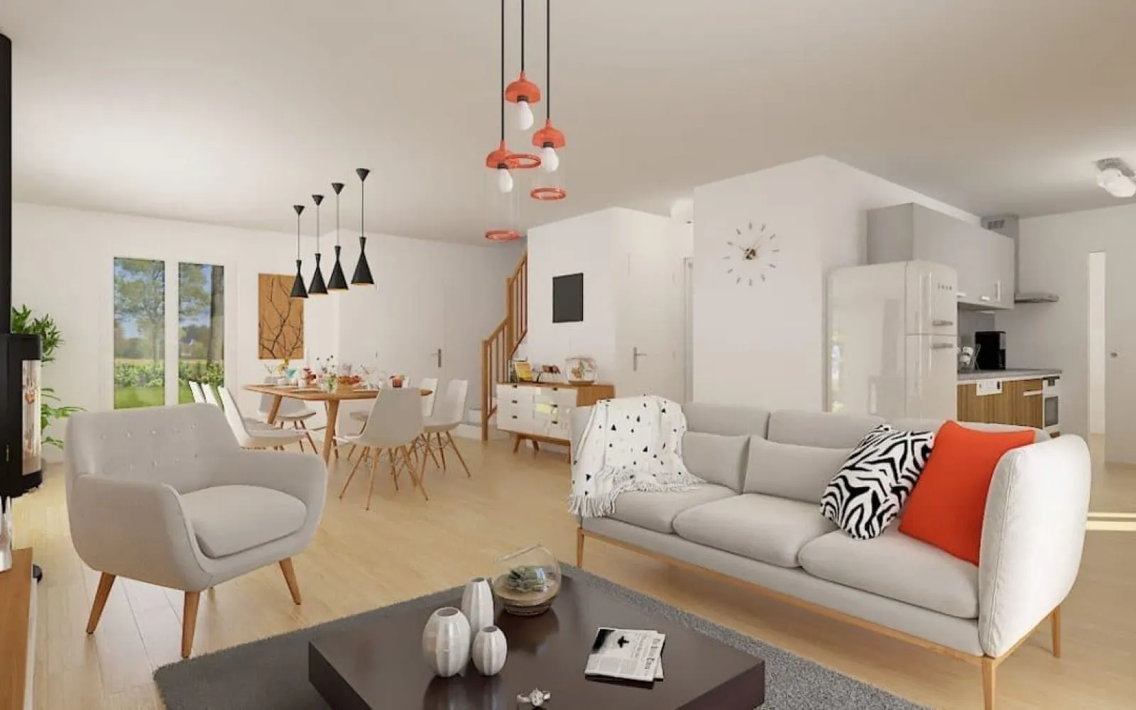 Projet de construction d'une maison 94 m² avec terrain à PIRE-SUR-SEICHE (35) à Piré-sur-Seiche — photo 2