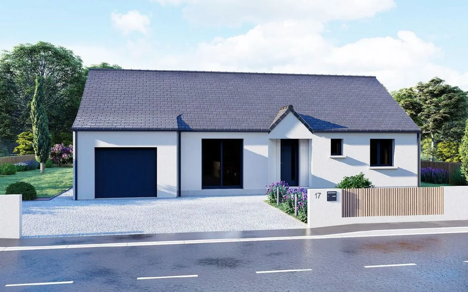 Projet de construction d'une maison 86.21 m² avec terrain à LE DEZERT (50) à Le Dézert — photo 1