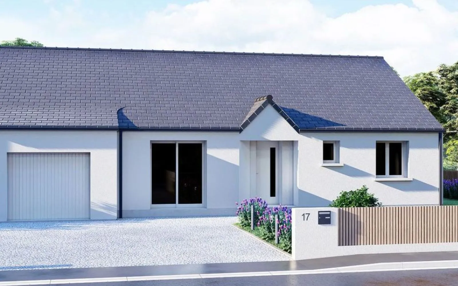 Projet de construction d'une maison 86 m² avec terrain à LE FRESNE-PORET (50) à Le Fresne-Poret — photo 1