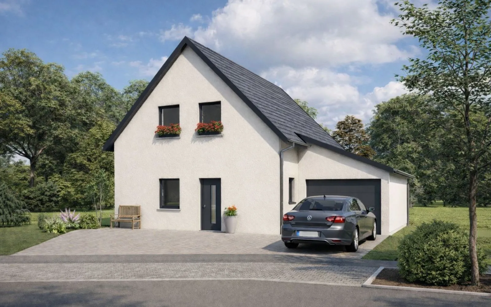 Projet de construction d'une maison 107 m² avec terrain à SCHNERSHEIM (67) à Schnersheim — photo 1