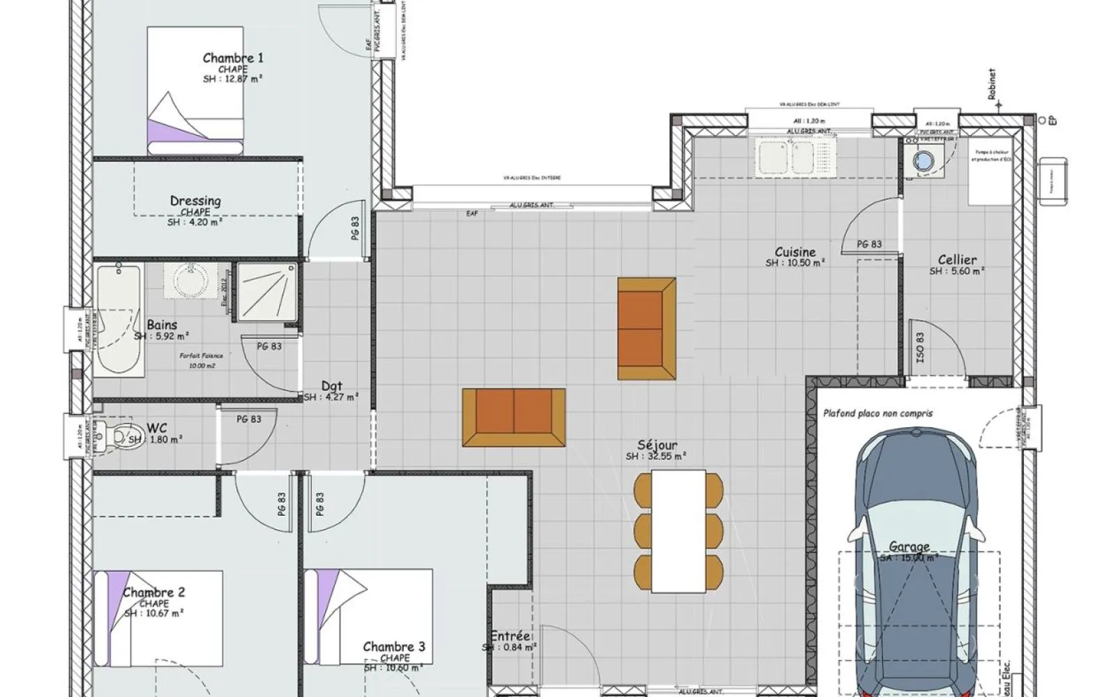 Projet de construction d'une maison 100 m² avec terrain à MAGNY-COURS (58) à Magny-Cours — photo 7