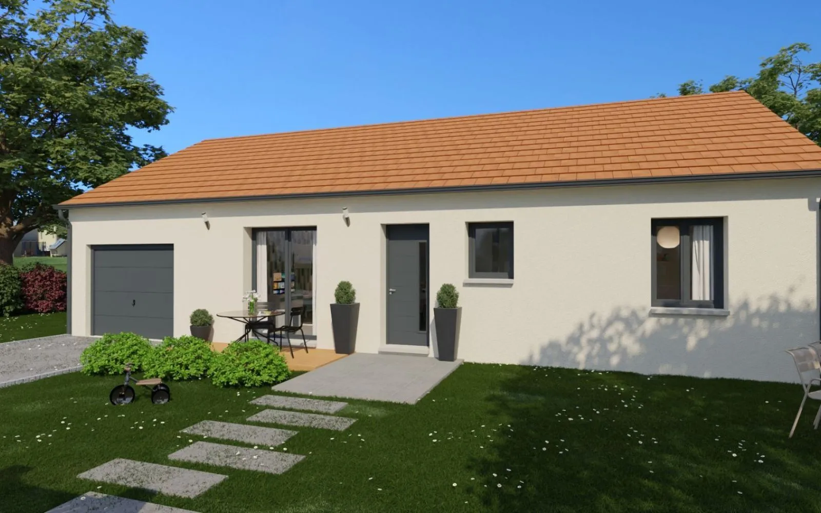 Projet de construction d'une maison 90 m² avec terrain à MAGNY-COURS (58) à Magny-Cours — photo 1