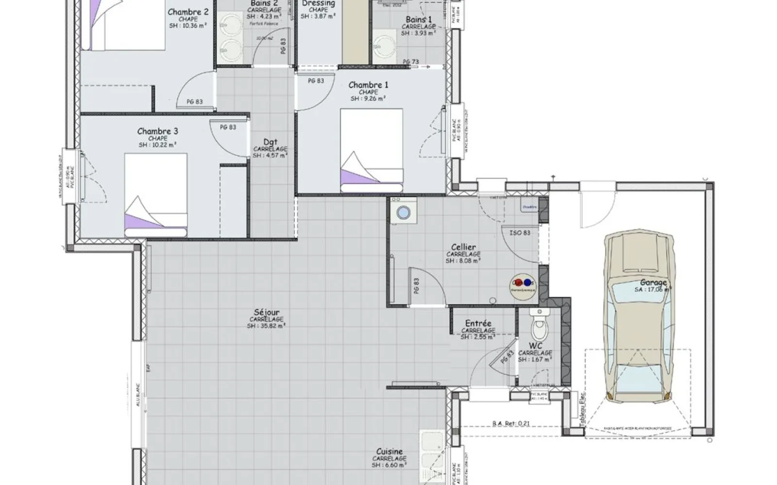 Projet de construction d'une maison 101 m² avec terrain à MAGNY-COURS (58) à Magny-Cours — photo 7