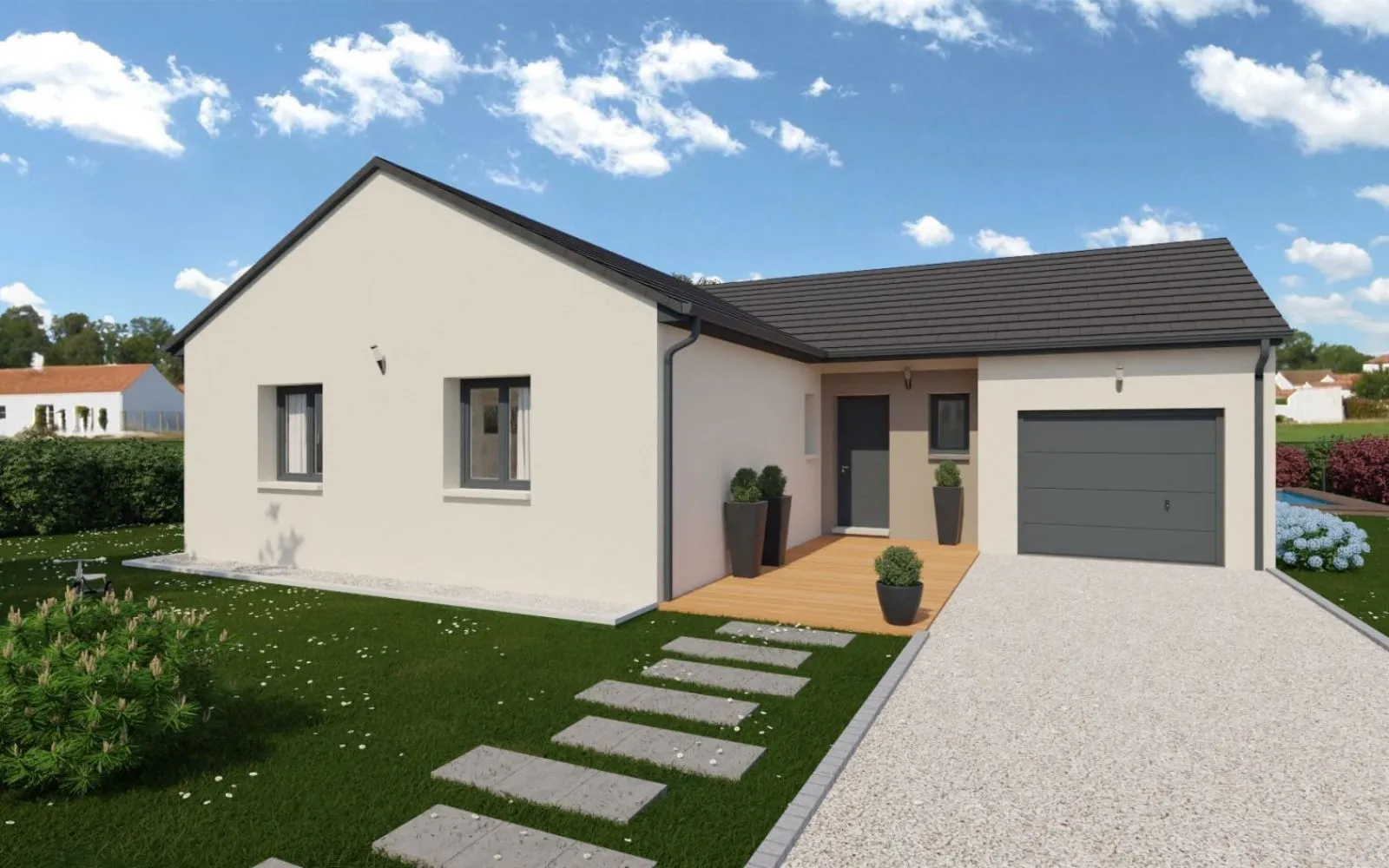 Projet de construction d'une maison 96 m² avec terrain à MAGNY-COURS (58) à Magny-Cours — photo 1