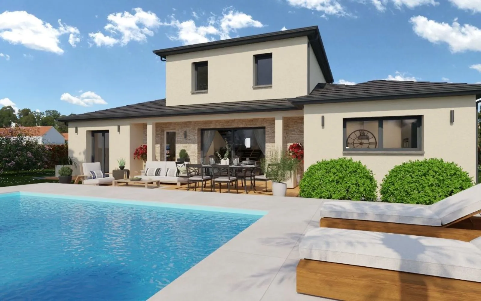 Projet de construction d'une maison 131 m² avec terrain à VILLEFRANCHE-SUR-SAONE (69) à Villefranche-sur-Saône — photo 2