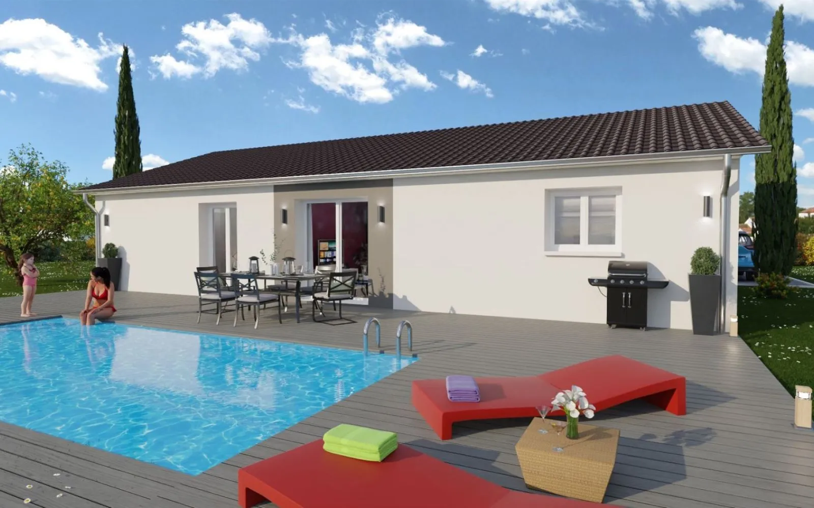Projet de construction d'une maison 93 m² avec terrain à MAGNY-COURS (58) à Magny-Cours — photo 1