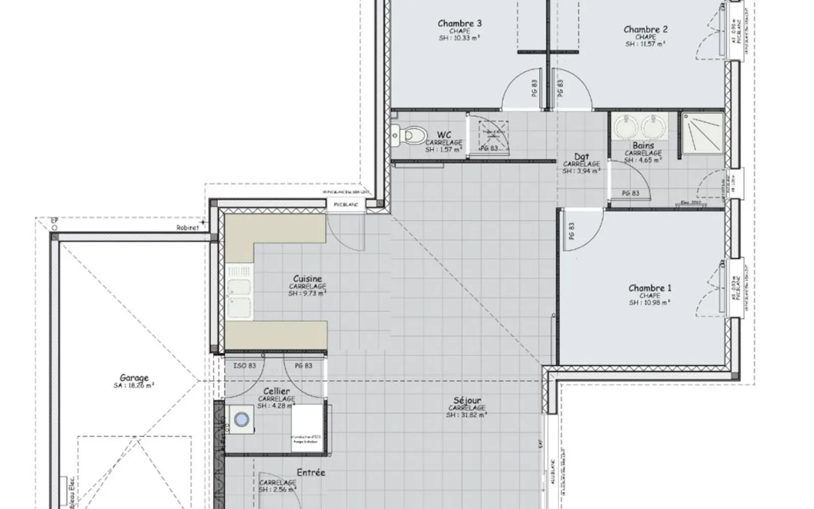 Projet de construction d'une maison 91 m² avec terrain à MAGNY-COURS (58) à Magny-Cours — photo 7