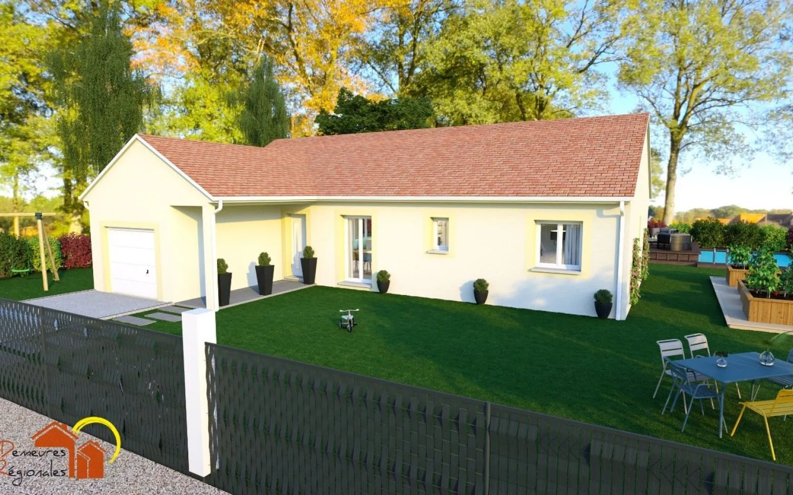 Projet de construction d'une maison 94 m² avec terrain à MAGNY-COURS (58) à Magny-Cours — photo 1