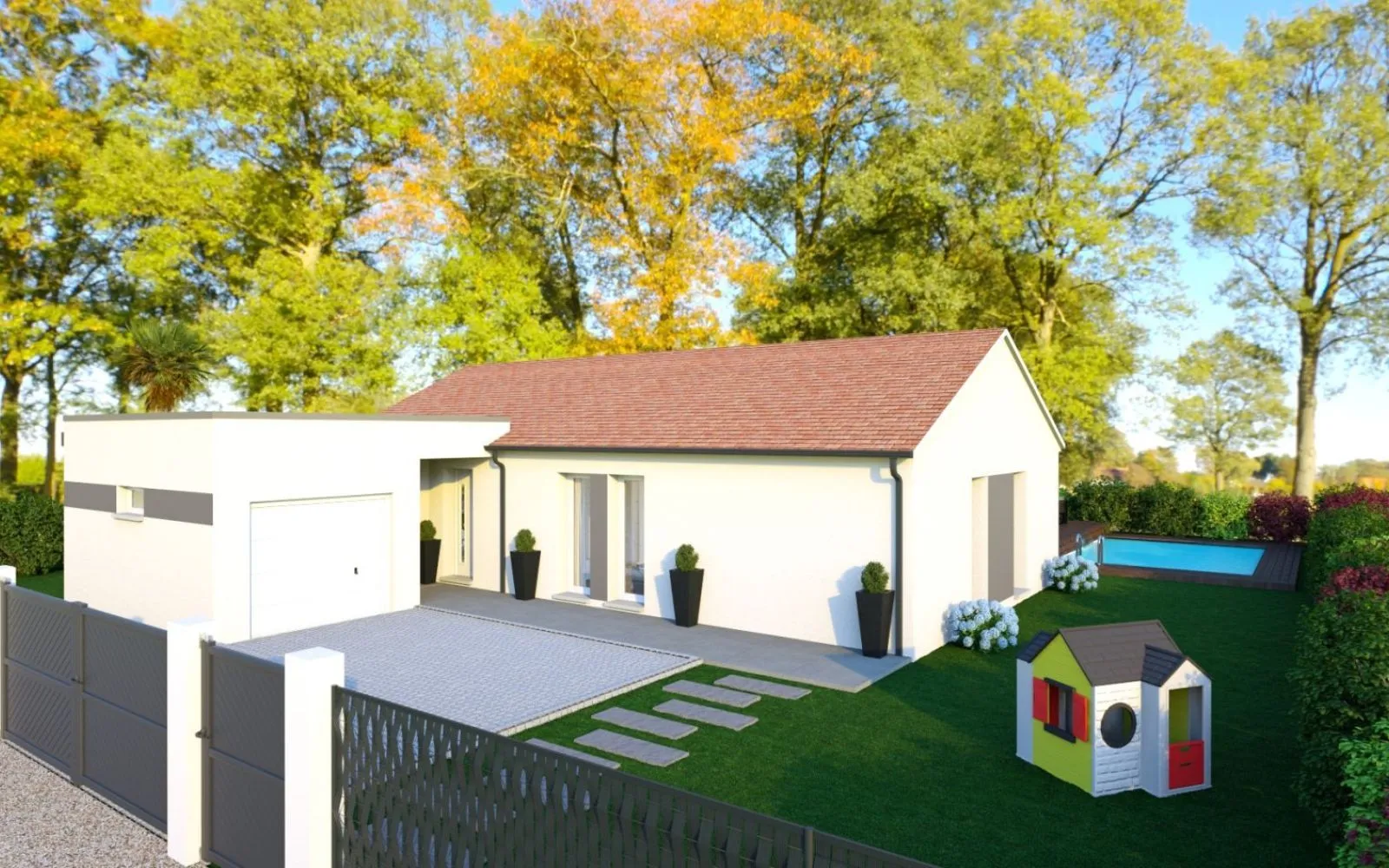 Projet de construction d'une maison 90 m² avec terrain à MAGNY-COURS (58) à Magny-Cours — photo 1