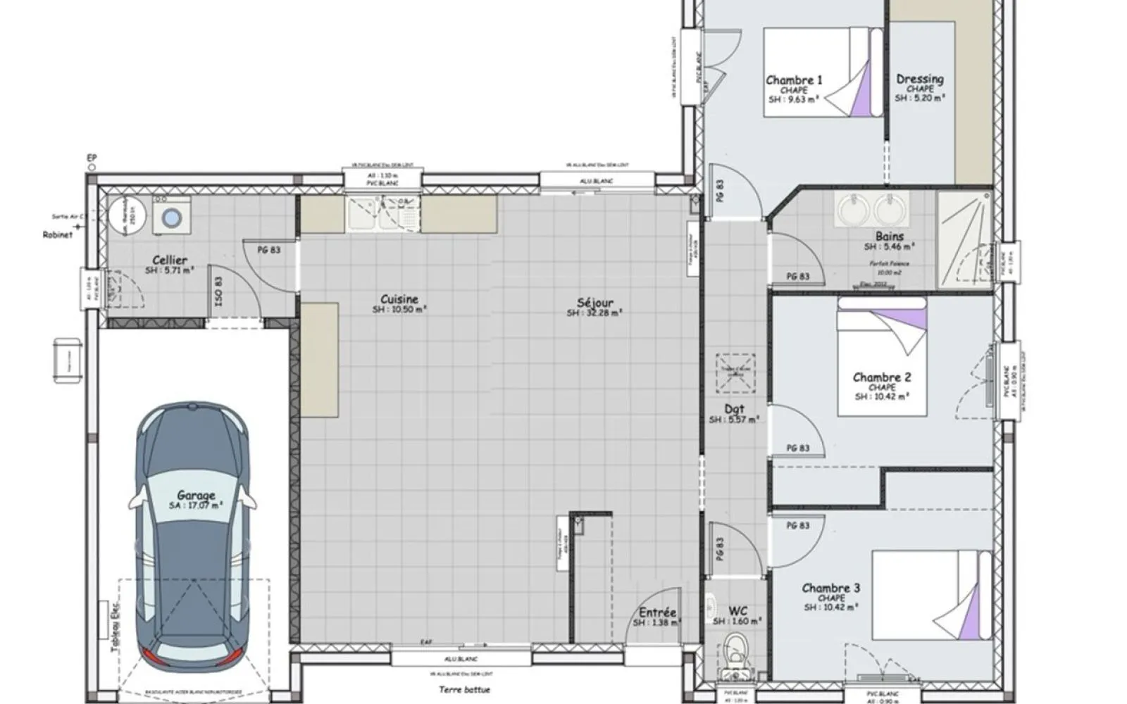 Projet de construction d'une maison 98 m² avec terrain à MAGNY-COURS (58) à Magny-Cours — photo 9