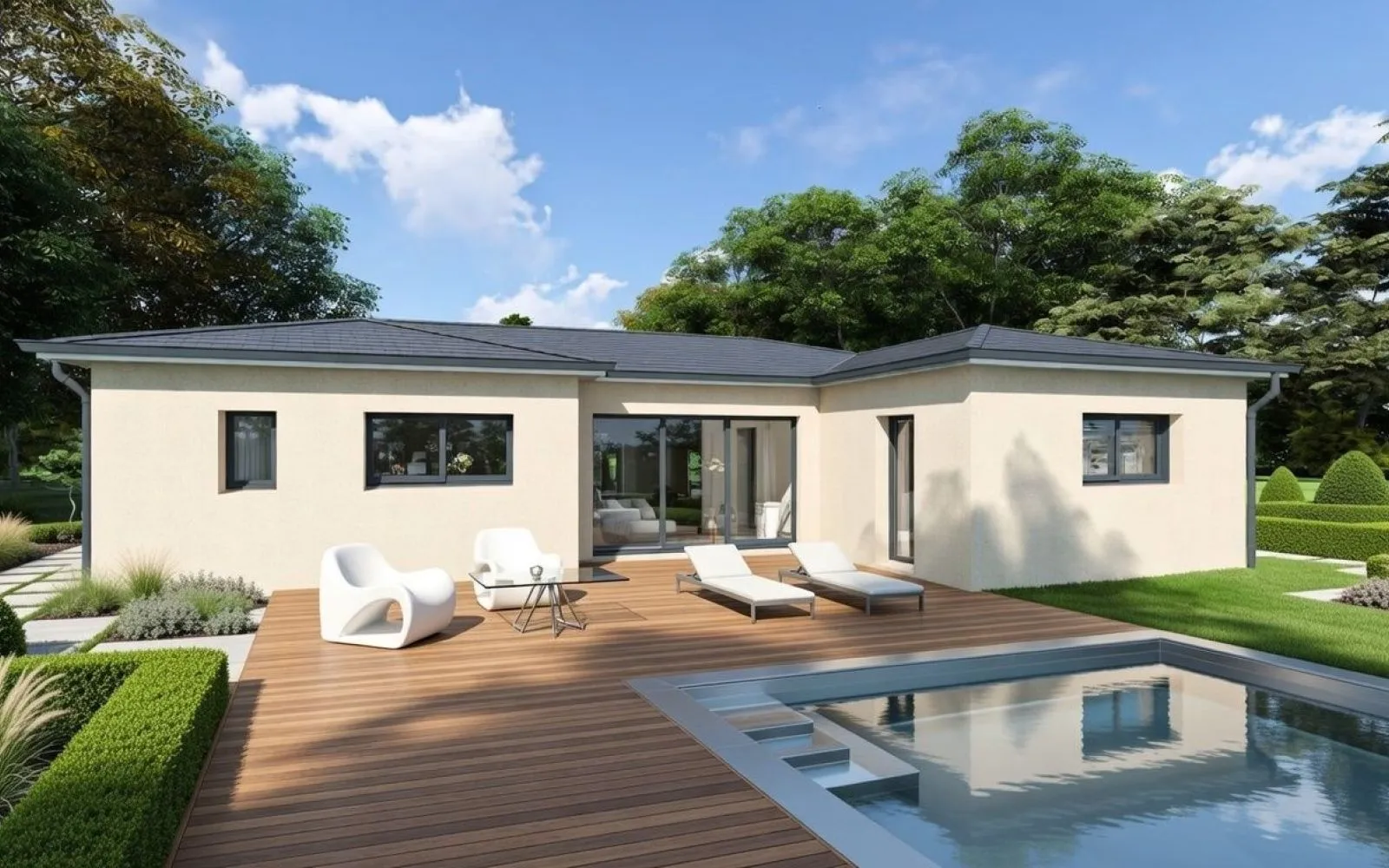 Projet de construction d'une maison 100 m² avec terrain à VILLEFRANCHE-SUR-SAONE (69) à Villefranche-sur-Saône — photo 1