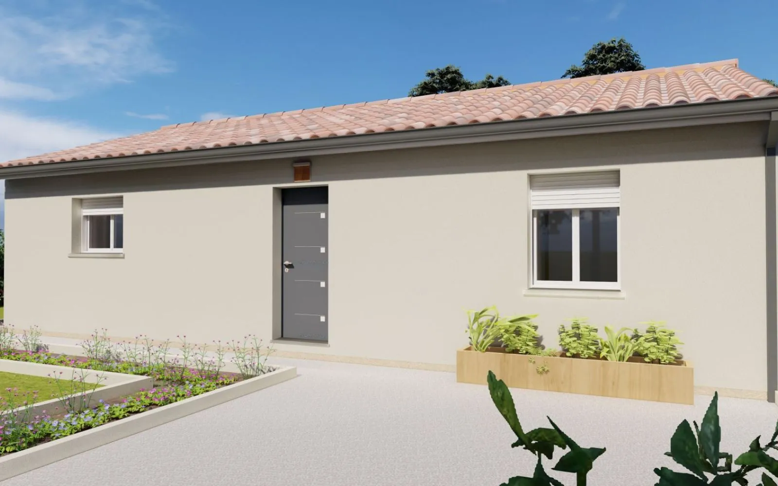 Projet de construction d'une maison 75.02 m² avec terrain à SAINT-CAPRAISE-D'EYMET (24) à Saint-Capraise-d'Eymet — photo 1