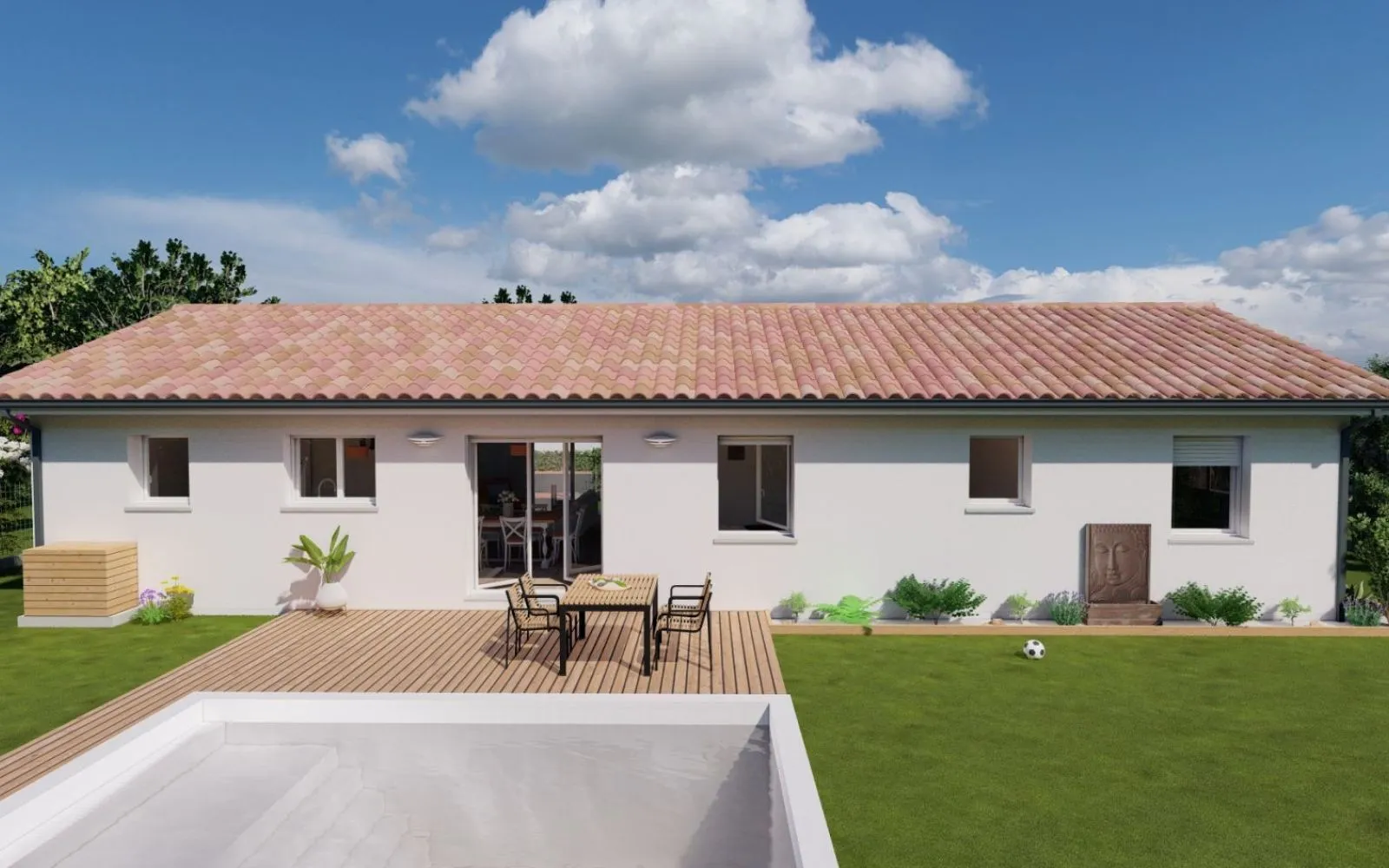 Projet de construction d'une maison 103.98 m² avec terrain à SAINT-JUST-LE-MARTEL (87) à Saint-Just-le-Martel — photo 3